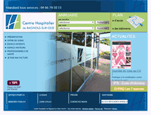 Tablet Screenshot of ch-bagnolssurceze.fr